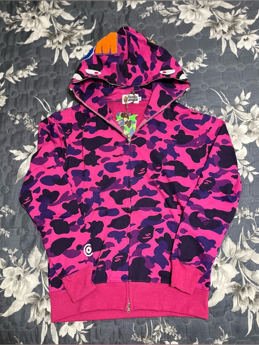 Bape violet Camo Full-Zip Hoodie
